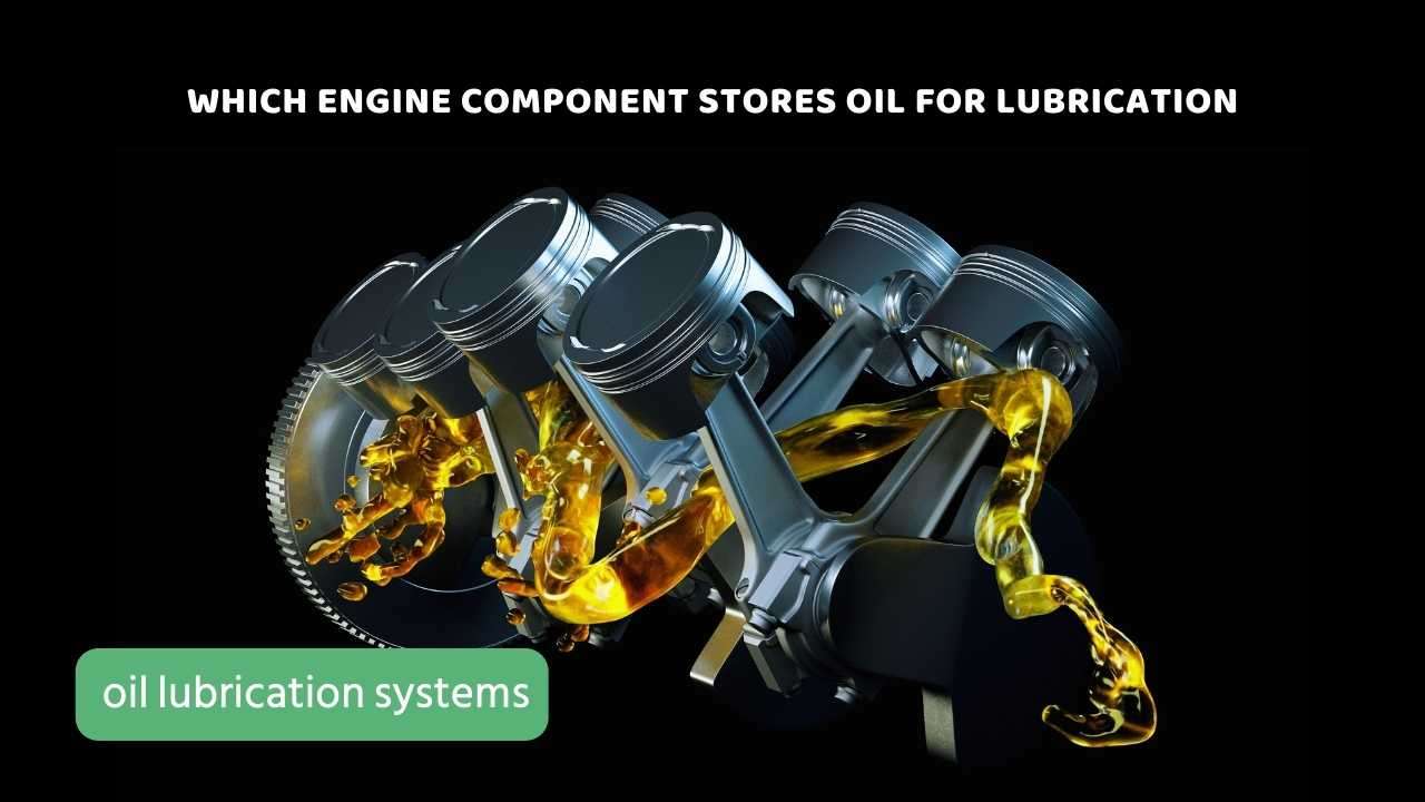 Which engine component stores oil for lubrication